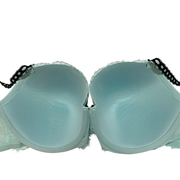 VICTORIA'S SECRET Dream Angels Lined Demi Light aqua Underwire bra 38DD/38E - Picture 6 of 11